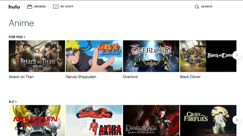 Hulu Anime