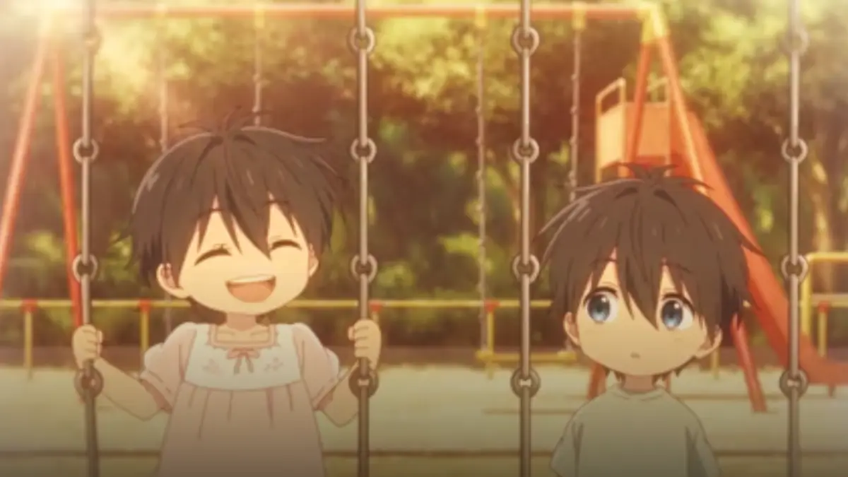 Ren with his childhood friend